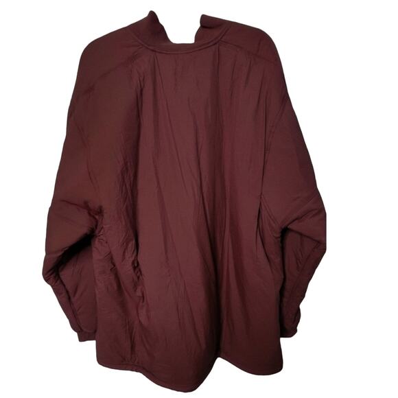 New Free People FP MOVEMENT Midnight Moon Solid Bomber Jacket $198 LARGE Wine - Picture 6 of 8